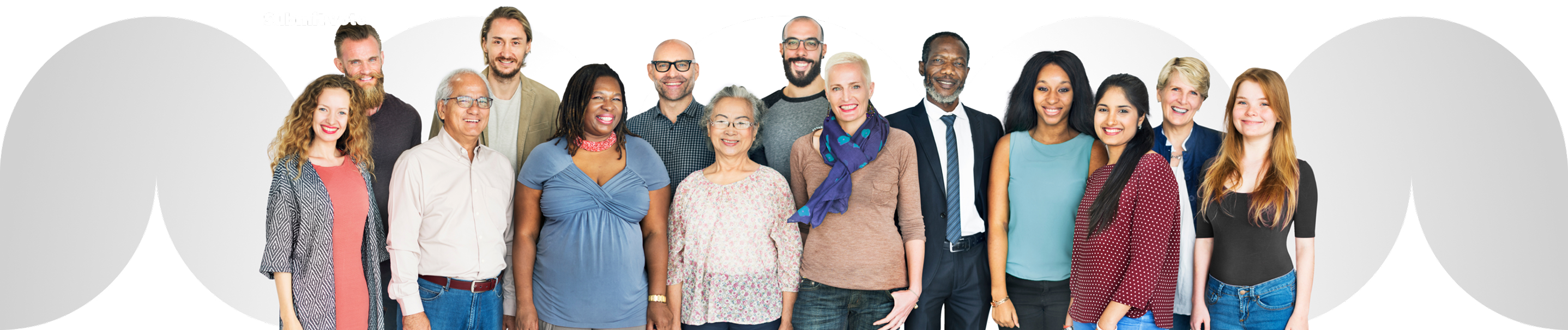 A group of people standing